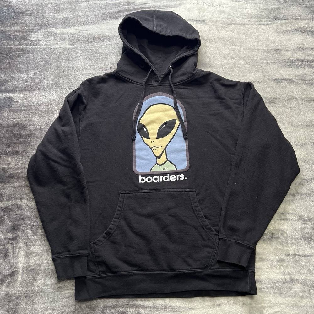 Y2K Alien Workshop Men's Skateboarding Hoodie Size Large Boarders Logo